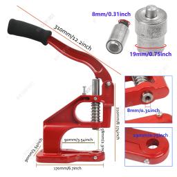 Ilhós De Latão Com Kit De Imprensa De Mão Multifunções, Anéis Redondos De Perfuração, Couro De Papel De Encerado, Ferramenta De Acessórios De Scrapbooking - Image 3