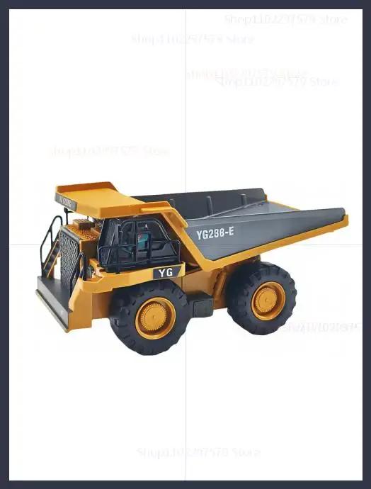 Crianças carro de controle remoto brinquedos fora da estrada escavadeira caminhão basculante bulldozer veículos elétricos rc presente para meninos meninas sala de jogos ao ar livre - Image 1