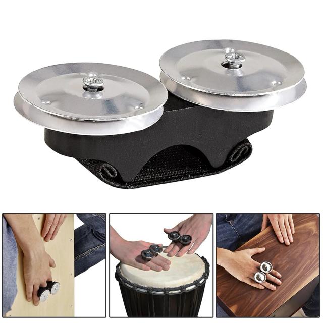 Instrumentos Musicais de Percussão: Dedo Jingle, Tamborines, Sinos e Tambores Africanos para Cajons, Bongôs, Djembês e Congas