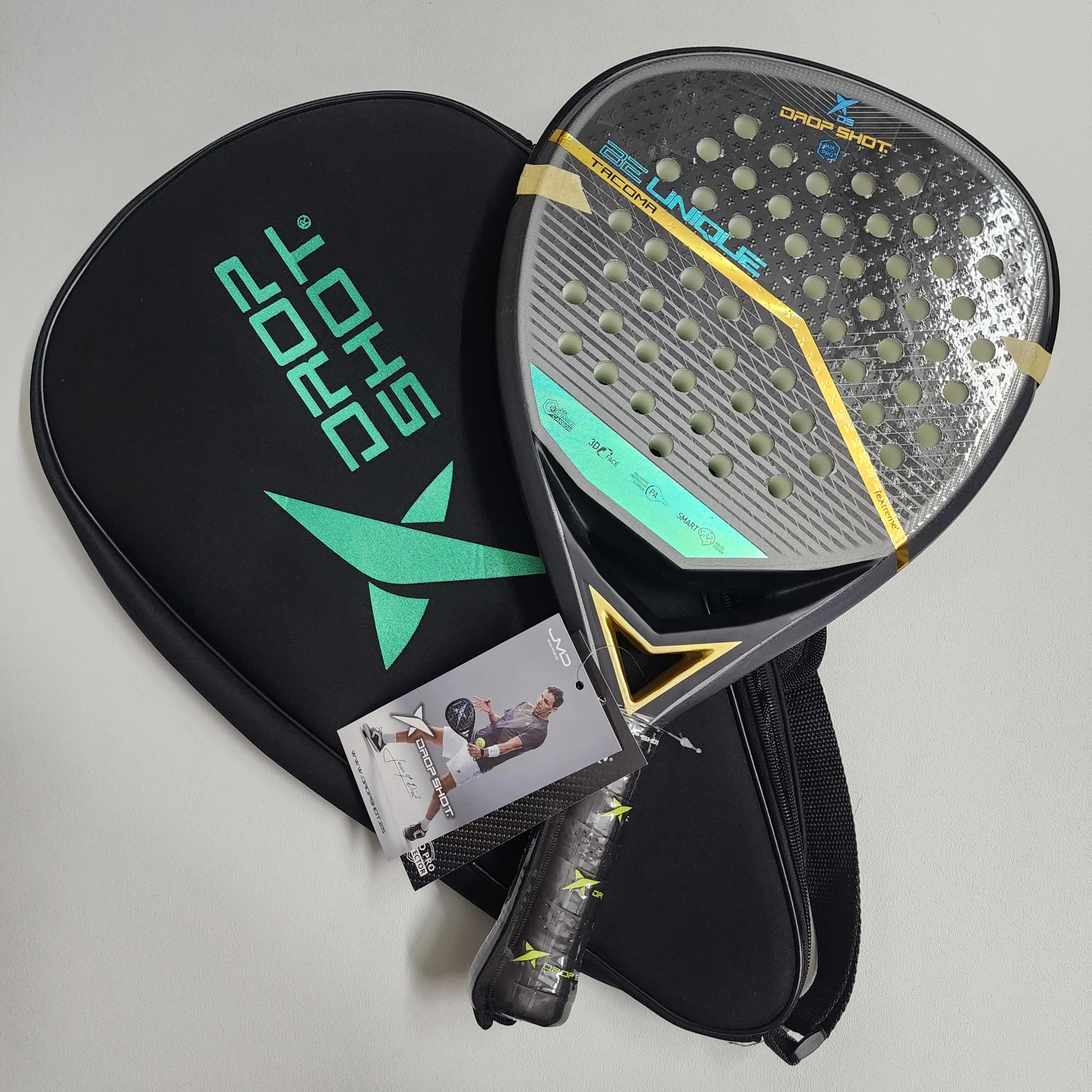 Raquete De Padel De Tênis De Pá, série Portátil Palas, placa De Fibra De Carbono De 3 Camadas, rosto De EVA - Image 1