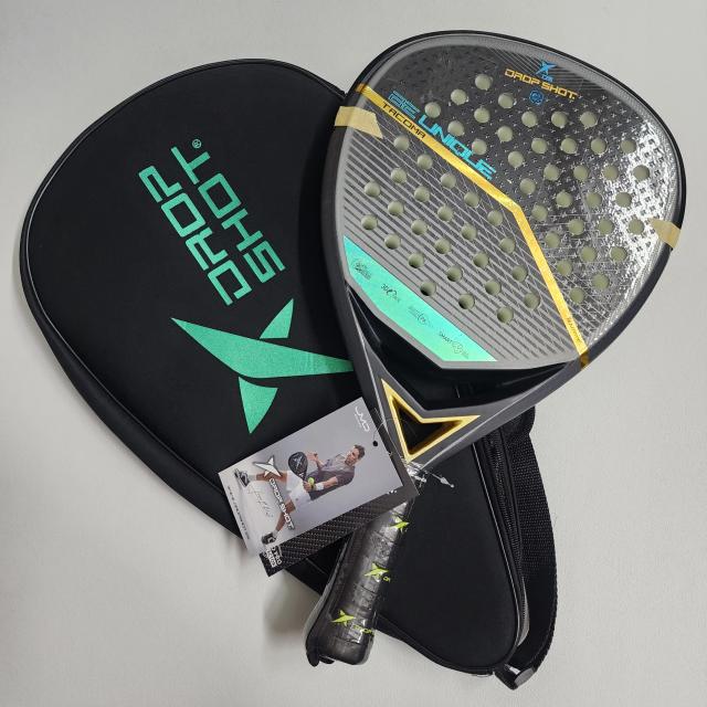 Raquete de Padel Profissional em Fibra de Carbono 3 Camadas com Face em EVA - Série Portátil Palas