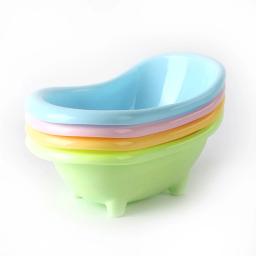 Animais pequenos hamster cama banheira gaiola brinquedos acessórios de plástico relaxar habitat casa almofada de sono comida tigela para cobaias - Image 3