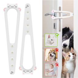 Ajustável plástico pet porta titular, Elastic Gate Lock, Flex trava cinta, impede que os cães de entrar, manter o cão fora - Image 1