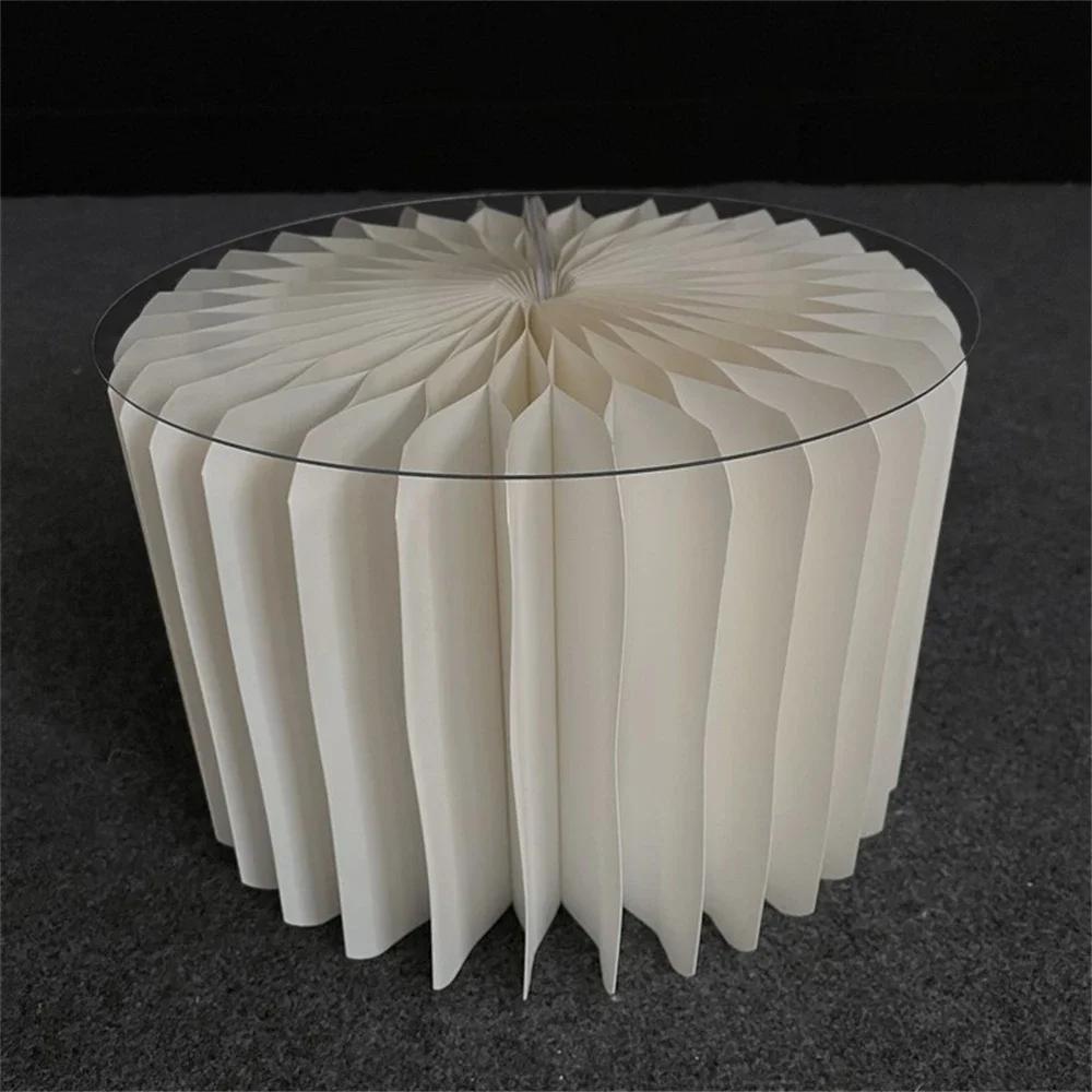 Decoração De Festival De Folding De Papel Cilíndrico, Ornamento De Fundo, Suporte De Bolo De Casamento, Mesa De Sobremesa, Festa De Aniversário, Decoração Do Ramadã - Image 1
