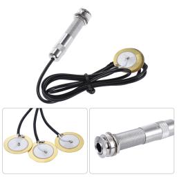 Instrumento de Cordas Acústicas, Pickup Piezo, Sistema de Pick-up, 3 Transdutores, 6.35mm Jack para Guitarra, Bandolim, Ukulele - Image 1