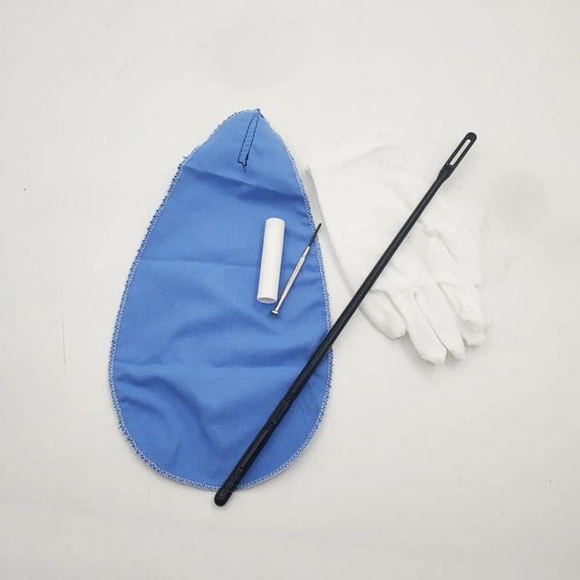 Kits de Limpeza Profissional para Flauta com Chave de Fenda, Haste e Pano de Limpeza