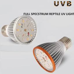 Réptil UV Lâmpada LED, Tartaruga, Lagarto, Serpente, Réptil, Serpente, UVA, UVB, Terrário Luz, 5.0, 10.0, Lâmpada - Image 1