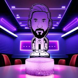 3D Ilusão LED Night Light, Caráter do Futebol, Messi, Toque Luminoso, Criança Nightlight, Kids Bedroom Decor, Candeeiros de Mesa, Presentes - Image 2