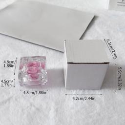 Flor Eterna Preservada com Caixa, Eterna Rosa, Presente para Dia dos Namorados, Aniversário e Aniversário, 1pc - Image 6