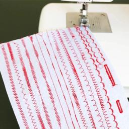 Máquina de costura pesada, 8 pontos embutidos, armação de metal, agulha dupla, multifuncional, 60W, casa, principiante, ferramentas de costura overlock - Image 5