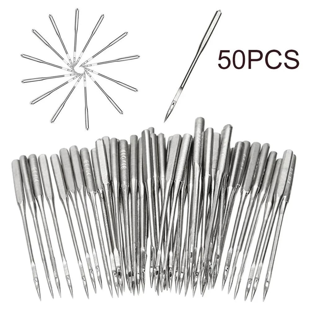 50 agulhas domésticas da máquina de costura dos pces agulha universal - Image 1