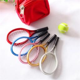 Casa Raquete De Tênis E Conjunto De Bola, Mini Simulação Equipamentos Esportivos, Fotografia Props Kit para Crianças, Ao Ar Livre, Dropshipping - Image 2