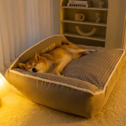 Luxo inverno quente cão grande sofá-cama, cão de joelho, gato esteiras, almofada da casa, pet dormir camas, esteira para cães grandes e pequenos - Image 2