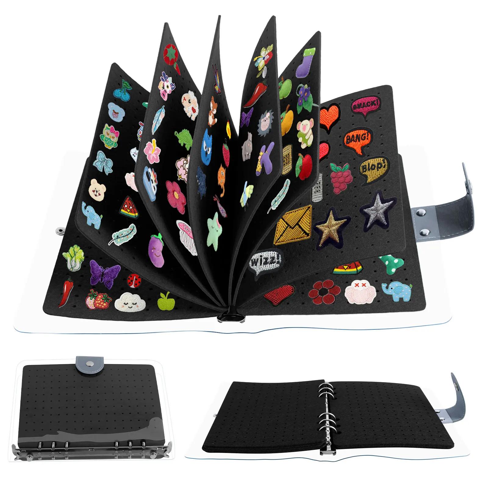 Broche de feltro para exibição, livro de armazenamento, faça você mesmo, crachá, organizador, livreto, crachá de metal, lembrança, álbum, coleção de emblemas - Image 1