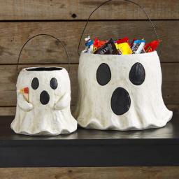 Resina Ghost Elf Candy Jar, Desktop Ornamentos, Halloween, Infantil Trick-or Treat, Party Candy Bucket, Decoração de Casa - Image 2