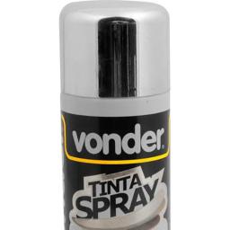 Tinta em Spray 110 GR 200 ML Metálico Cromado VONDER - Image 2