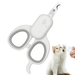 Cortador de unhas profissional LED para animais de estimação, aparador de garras com trava de segurança, tesoura para cães e gatos - Image 1