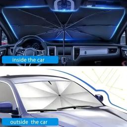 Car Sunshade Umbrella, Auto Shading, Sun Shade Protector, Parasol,  Acessórios de Proteção, Verão,Pára-brisas Interior - Image 2