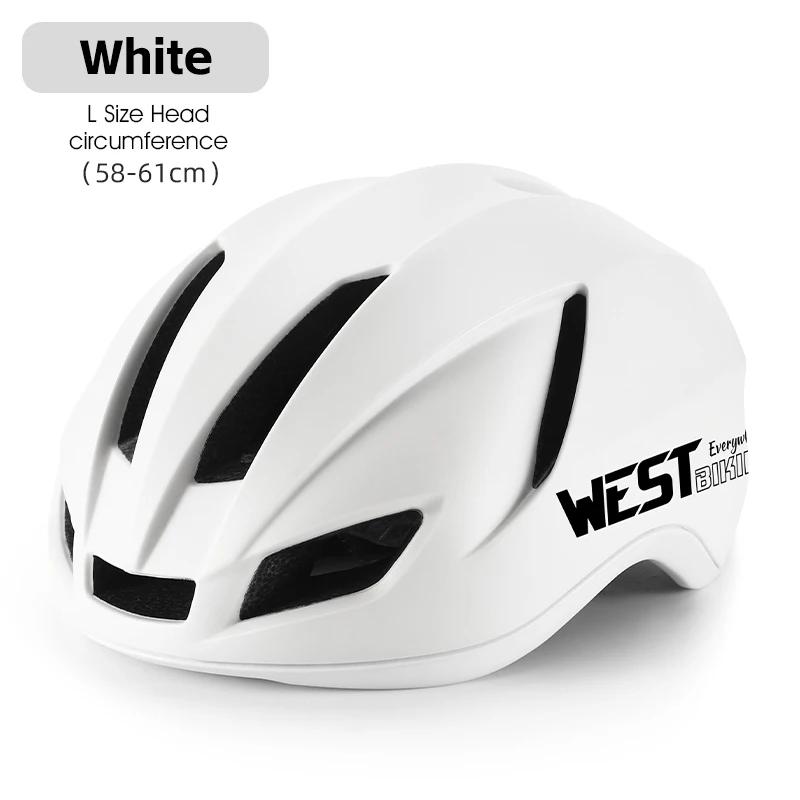 West Biking-Capacetes de ciclismo rosa leves integrados com luzes LED para casais, MTB, capacetes de segurança para bicicletas, femininos - Image 1