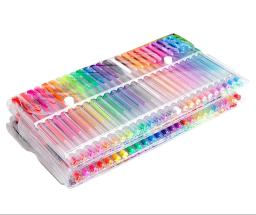 Artigos de Arte para Colorir Adulto, 100 Canetas Gel, Cores Incríveis, Glitter, Neon, Pastel, Metálico, Desenho, Scrapbook, Revistas - Image 3