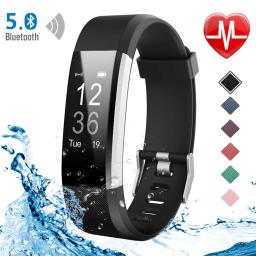 Pulseira esportiva inteligente para homens e mulheres, pedômetro, freqüência cardíaca, pressão arterial, rastreador de fitness, smartwatch bluetooth, novo, 2022 - Image 1