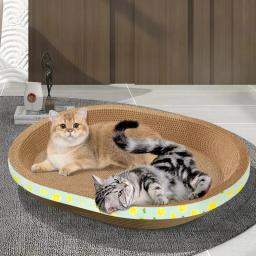 Papelão gato arranhando cama, Salão arranhando forma redonda, Gatinho jogar arranhar - Image 1