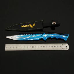 24cm valorant smite faca com coldre periféricos de jogo arma modelo todo metal brinquedo espada chaveiros presentes colecionáveis ornamentos - Image 3