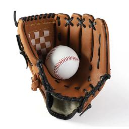 Luvas de beisebol do falso couro crianças adulto mão esquerda treinamento prática softball luvas de beisebol alta qualidade luvas esportivas - Image 2