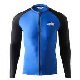 Jaqueta de surf com zíper para homens e mulheres maiô anti-UV, esportes aquáticos ao ar livre, roupa de mergulho, velocidade seca - Image 1