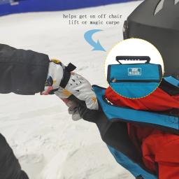 Arnês de esqui para crianças mochila ajustável cinto de treinamento de snowboard crianças controle de velocidade trela skate equipamento de treinamento criança - Image 3