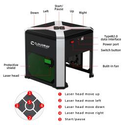 Ultrarayc Household Laser Gravador, Mark Impressora, Mini Máquina de Gravura a Laser portátil, Pequeno presente personalizado, Pet ID Tag - Image 5