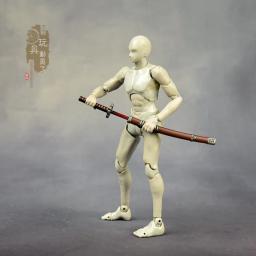 Mini Soldado Espada Miniatura, Faca Samurai, Acessórios Cena Katana, Arma Fria, Mini Lâmina Bainha, 6 "Action Figure Model, Escala 1:12 - Image 6