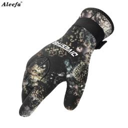 Luvas de mergulho camo 3mm/5mm neoprene com cinto de fivela luvas de caça submarina para mergulho mergulho com snorkel Luvas para esportes aquáticos mergulho equipamento profissional - Image 2