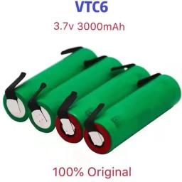 100% original. 18650. Bateria de lítio recarregável VTC6 para soldagem, potência 10C, 30A de altura. Descarga, 3,7V, 3000mAh - Image 5