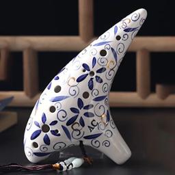 Flauta Tripla Zelda Ocarina De Madeira, Barriton Tube Instruments, Trave Profissional Musical, 12 Buracos - Image 6