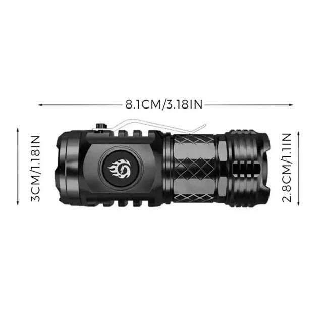 Lanterna Portátil Mini Flash Super Power com Luz LED Brilhante para Camping e Caminhadas