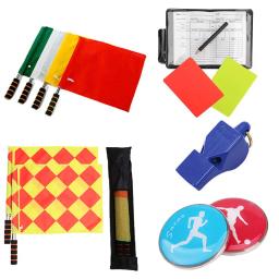 Futebol árbitro bandeira e moeda cartões apito conjunto, profissional de futebol, treinamento esportivo, jogo, ferramenta de sobrevivência ao ar livre - Image 2