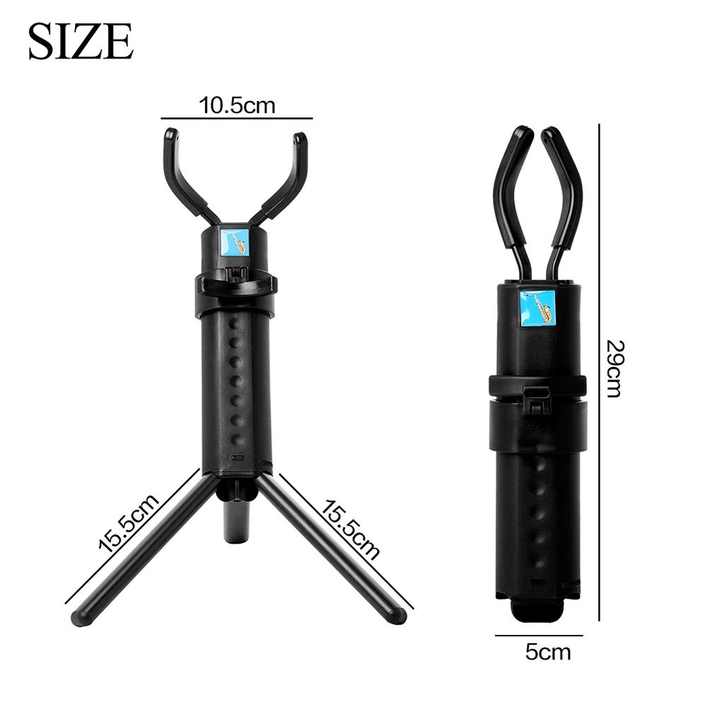 Dobrável portátil saxofone tripé suporte protetor, sax suporte, sopros instrumentos acessórios para Alto e Tenor, novo - Image 1