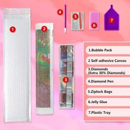 Kits de pintura de diamante para decoração de casa, bordado mosaico ponto cruz, pato mandarim, animal decoração para casa, artesanato infantil, novo, 2024 - Image 6