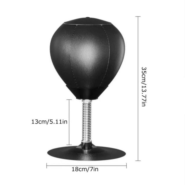 Saco de Perfuração com Ventosa e Suporte - Bola de Velocidade para Boxe, Ideal para Adultos e Crianças