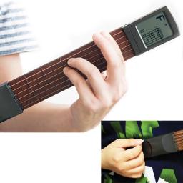 SCT-80 Pocket Guitar Chords Portátil Guitar Neck Trainer Com Rotating Chord Chart para Iniciantes Chord exercitador Prática Ferramenta - Image 2