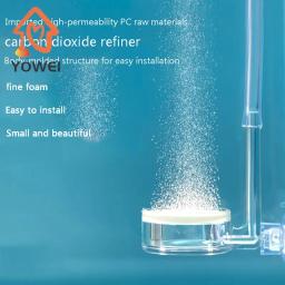 Aquário co2 atomizador difusor de co2 transparente purificador integrado pc material placa cerâmica especial tanque peixes co2 atomizador - Image 1