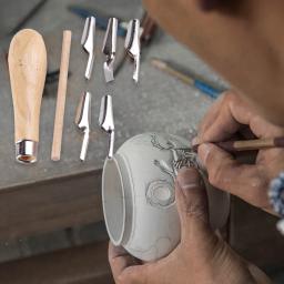 7 em 1 diy conjunto de facas de gravura portátil abs linóleo cortador arte suprimentos ergonômico escola gravura escultura ferramentas para iniciantes - Image 3