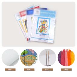 Kit completo Ponto Cruz para DIY, Conjunto de Bordados, Bordados, Artes Agulha e Artesanato, Ponto Cruz, 8000 - Image 4