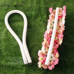 Diy espuma tira casamento arranjo de flores base cilíndrico branco vara sólida cortina redonda floral bola esponja festa evento adereços - Image 1