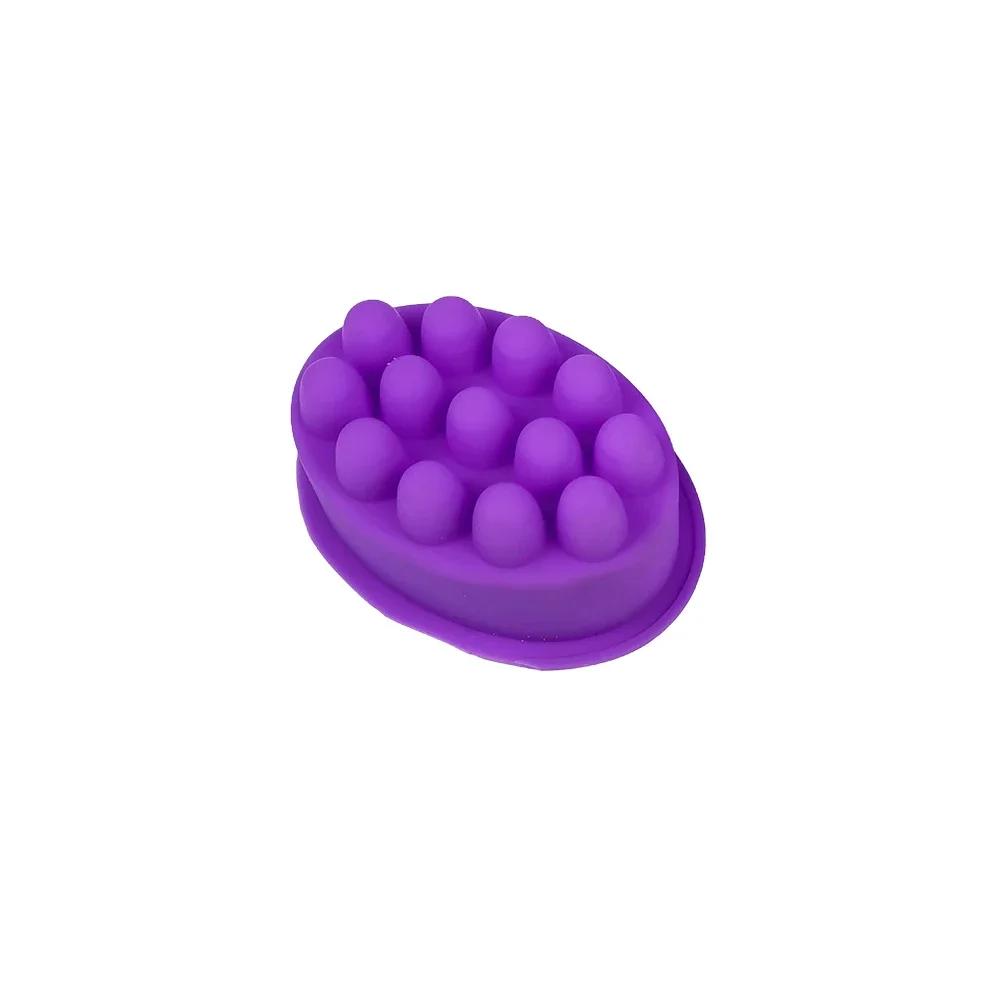Molde de silicone para sabão, oval, massagem, artesanal, chocolate, terapia, bar, artesanato de resina - Image 1