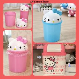 Sanrio Hello Kitty Lixo, Lixeira, Lixeira, Binsanrio de lixo, Lixeira Kawaii, Sala de estar, Quarto, Cesta de papel higiênico, Novo - Image 1