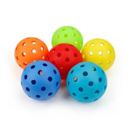 3 pçs 40 buracos pickleballs 74mm alta visibilidade & bounc bolas de pickleball com balde de plástico transparente acessórios de pickleball ao ar livre - Image 3