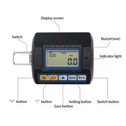 Shahe adaptador de torque digital, unidade de 1/2 ", inclui adaptadores para chave de torque eletrônica de 3/8" e 1/4", conjunto de bicicleta, reparo de carro, bicicleta - Image 4