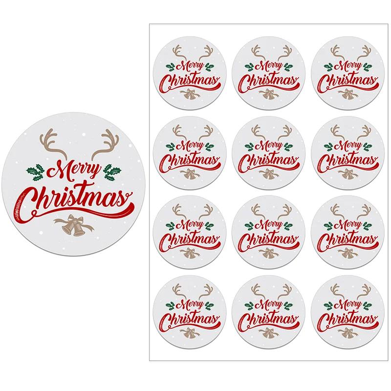 Adesivos decorativos para natal, adesivos com múltiplos selos para embalar envelopes, festa de ano novo, decoração de natal, presentes - Image 1